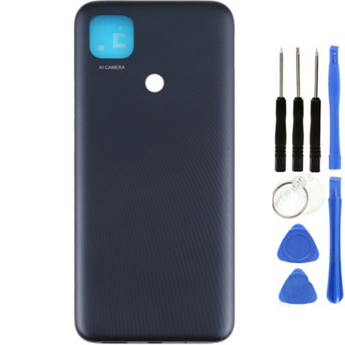 Redmi 9C Uyumlu Full Kasa Arka Pil Kapağı Siyah + Tamir Seti