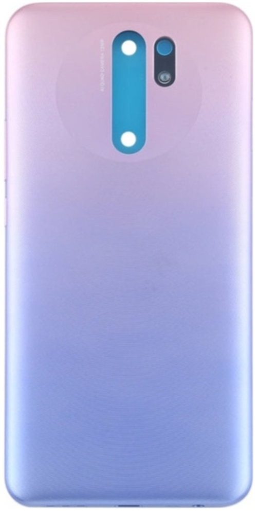 Redmi 9 Uyumlu Full Kasa Arka Pil Kapağı Mor