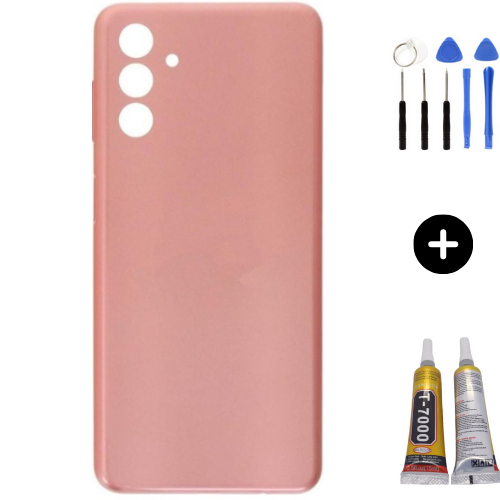 Samsung A04S SM-A047 Uyumlu Arka Pil Kapağı Pembe + Montaj Seti