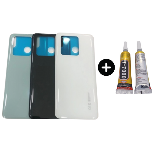 Redmi K60 Ultra Uyumlu Arka Pil Kapağı Siyah + B7000
