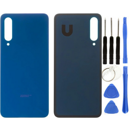 Xiaomi Mi 9 Se Uyumlu Arka Pil Kapağı Mavi + Tamir Seti