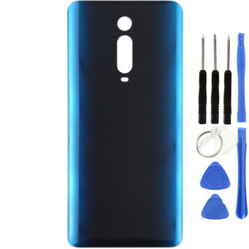 Xiaomi Mi 9T Uyumlu Arka Pil Kapağı Mavi + Tamir Seti
