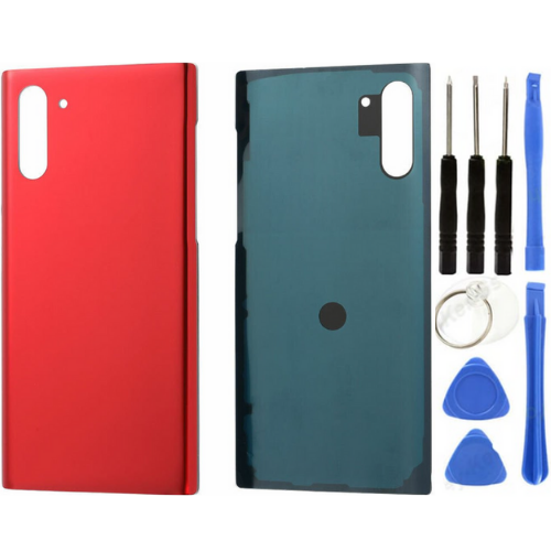 Samsung Galaxy Note 10 SM-N970 Uyumlu Arka Pil Kapağı Kırmızı + Tamir Seti