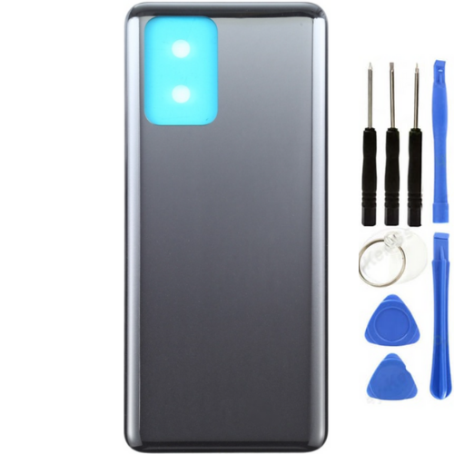 Redmi Note 10 Uyumlu Arka Pil Kapağı Siyah + Tamir Seti