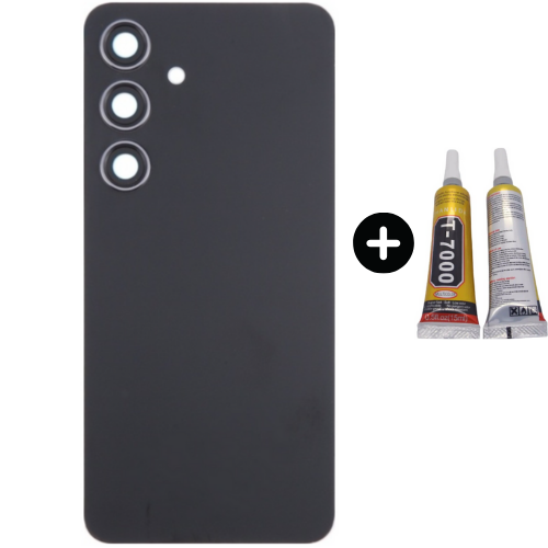 Samsung S24 SM-S921 Uyumlu Arka Pil Kapağı Siyah + B7000