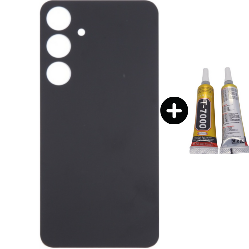 Samsung S24 Plus SM-S926 Uyumlu Arka Pil Kapağı Siyah + B7000