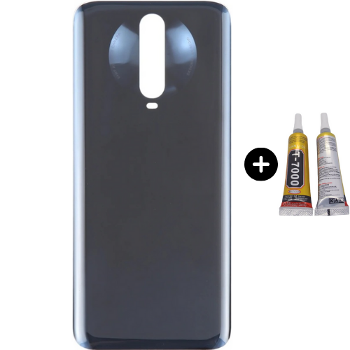 Redmi K30 Uyumlu Arka Pil Kapağı Siyah + B7000