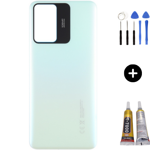 Redmi Note 12S Uyumlu Arka Pil Kapağı Yeşil + Montaj Seti