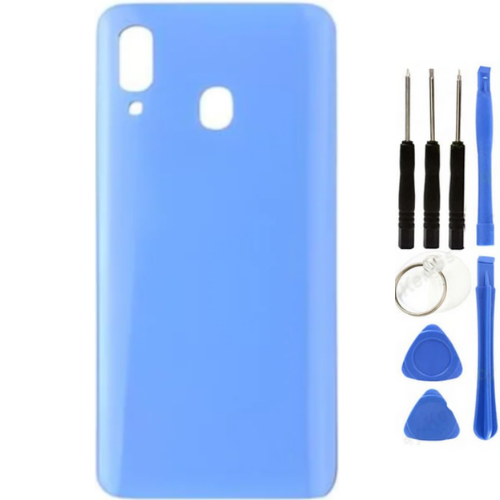 Samsung A40 SM-A405 Uyumlu Arka Pil Kapağı Mavi + Tamir Seti