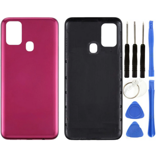 Samsung M31 SM-M315 Uyumlu Arka Pil Kapağı Pembe + Tamir Seti