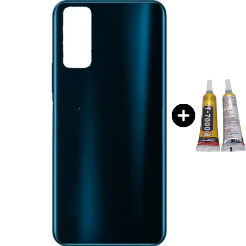 Vivo Y11S Uyumlu Arka Pil Kapağı Siyah + B7000