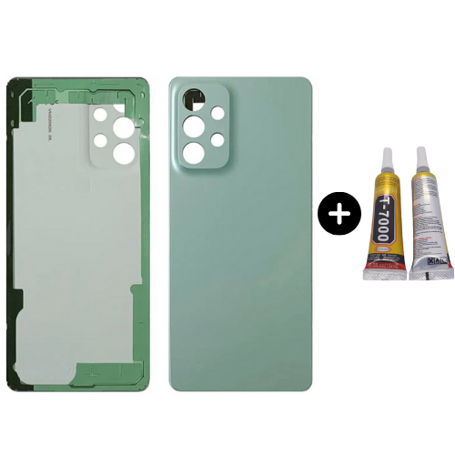 Samsung A73 5G SM-A736 Uyumlu Arka Pil Kapağı Yeşil + B7000