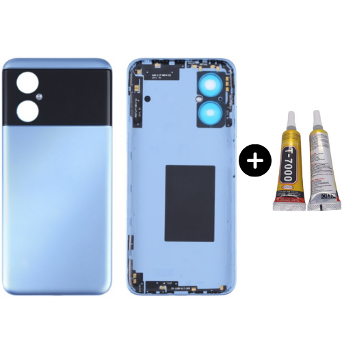 Redmi Note 11R Uyumlu Arka Pil Kapağı Mavi + B7000