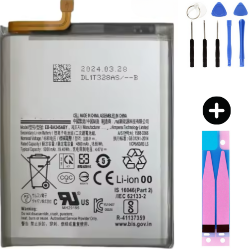 Samsung Galaxy A24 4G A245f Uyumlu Güçlendirilmiş İthal Pil + Montaj Seti