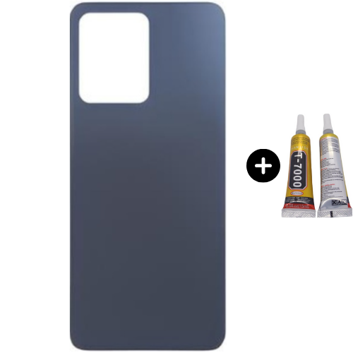 Redmi Note 12 Uyumlu Arka Pil Kapağı Siyah + B7000
