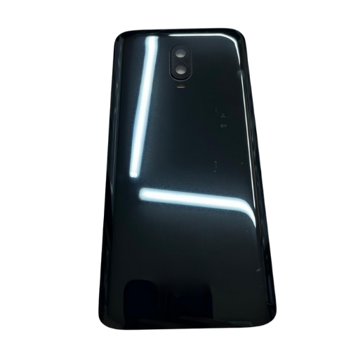 Oneplus 6T Uyumlu Arka Kapak Pil Kapağı (Kamera Camlı) Siyah