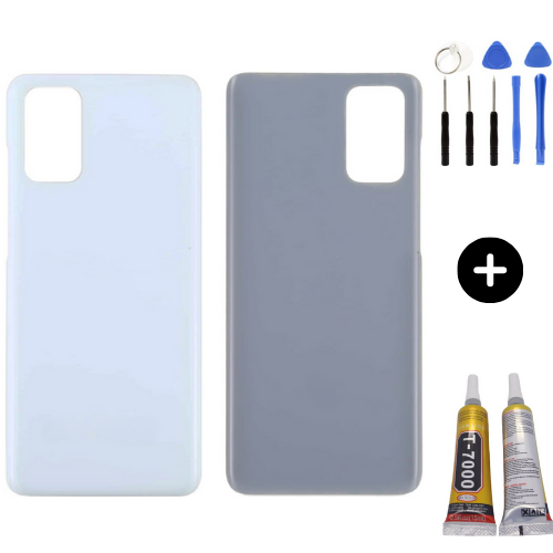 Samsung S20 Plus SM-G985 Uyumlu Arka Pil Kapağı Beyaz + Montaj Seti