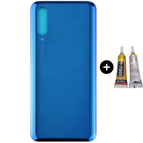Xiaomi Mi A3 Uyumlu Arka Pil Kapağı Mavi + B7000