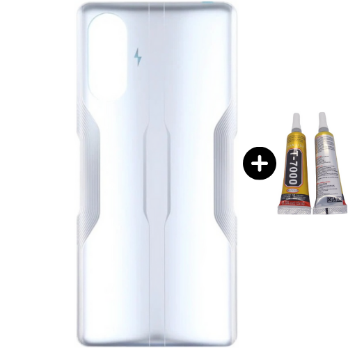 Xiaomi Poco Pocophone F3 GT Uyumlu Arka Pil Kapağı Beyaz + B7000