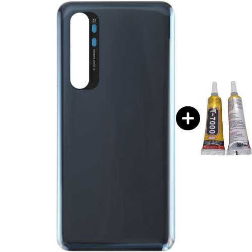 Xiaomi Mi Note 10 Lite 5G Uyumlu Arka Pil Kapağı Siyah + B7000