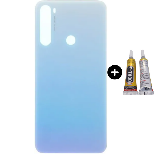 Redmi Note 8 Uyumlu Arka Pil Kapağı Beyaz + B7000