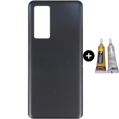 Xiaomi Mi 12T Pro Uyumlu Arka Pil Kapağı Siyah + B7000