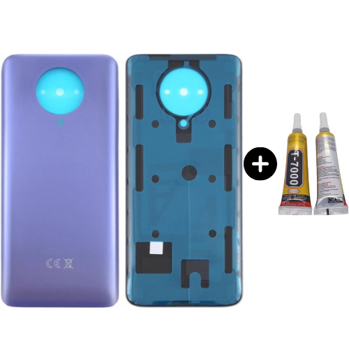 Xiaomi Poco Pocophone F2 Pro Uyumlu Arka Pil Kapağı Mor + B7000