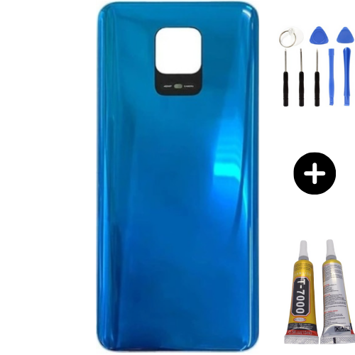 Redmi Note 9 Pro Uyumlu  Arka Pil Kapağı Yeşil + Montaj Seti