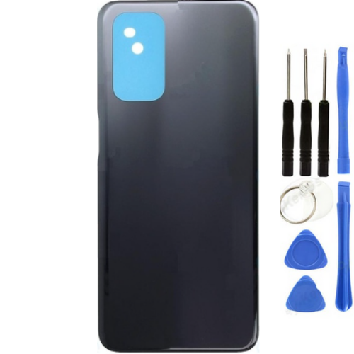 Oppo A54 Uyumlu Arka Pil Kapağı Siyah + Tamir Seti