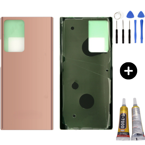 Samsung Galaxy Note 20 Ultra SM-N985 Uyumlu Arka Pil Kapağı Gold + Montaj Seti