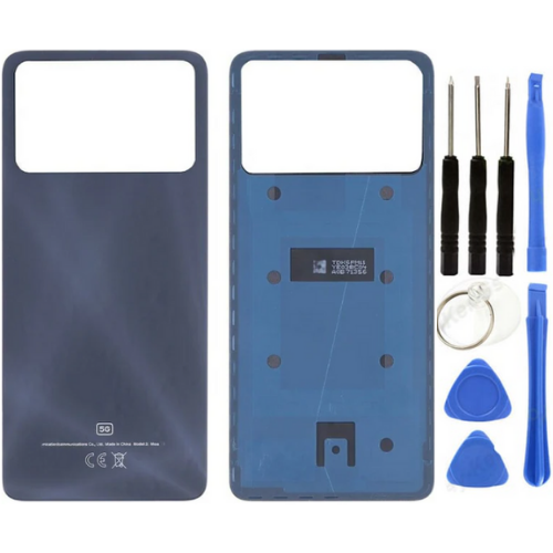 Xiaomi Poco Pocophone X4 Pro Uyumlu Arka Pil Kapağı Siyah + Tamir Seti