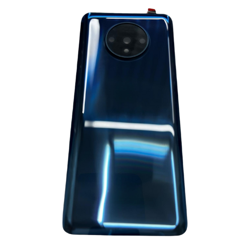 Oneplus 7T Uyumlu Arka Kapak Pil Kapağı (Kamera Camlı) Mavi