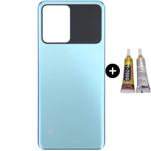 Xiaomi Poco Pocophone X5 Pro Uyumlu Arka Pil Kapağı Mavi + B7000
