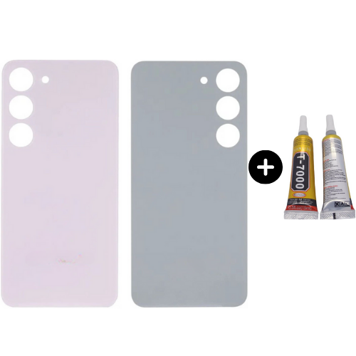 Samsung S23 Plus SM-S916 Uyumlu Arka Pil Kapağı Pembe + B7000