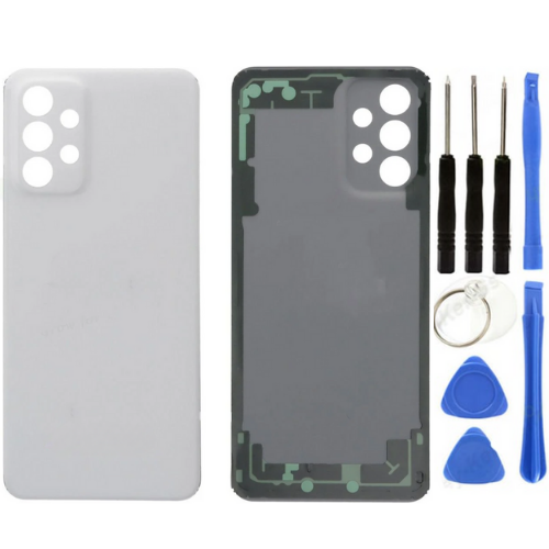 Samsung A23 SM-A235F Uyumlu Arka Pil Kapağı Beyaz + Tamir Seti