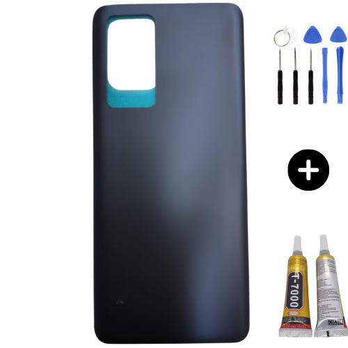 Xiaomi Mi 12 Pro 5G Uyumlu Arka Pil Kapağı Siyah + Montaj Seti