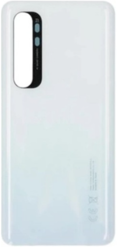 Xiaomi Mi Note 10 Lite Uyumlu Arka Pil Kapağı Beyaz 