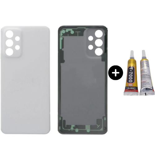 Samsung A23 SM-A235F Uyumlu Arka Pil Kapağı Beyaz + B7000