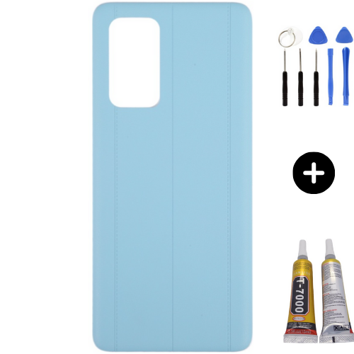 Redmi K60 Uyumlu Arka Pil Kapağı Mavi + Montaj Seti