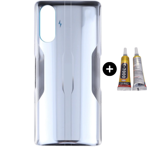 Redmi K40 Gaming Uyumlu Arka Pil Kapağı Gri + B7000