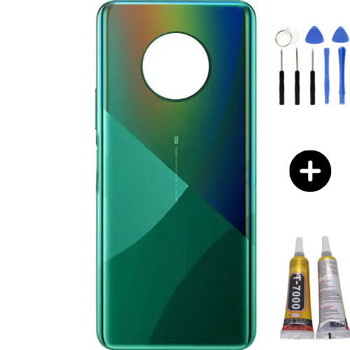İnfinix Note 7 Uyumlu Arka Kapak Yeşil + Montaj Seti