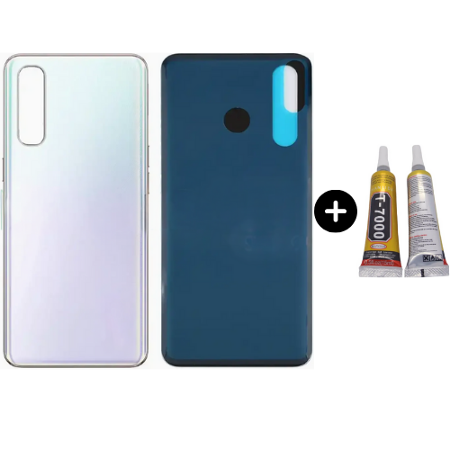 Oppo Reno 3 Pro Uyumlu Arka Pil Kapağı Beyaz + B7000