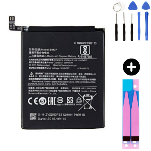 Xiaomi Mi 8 Pro BM3F Uyumlu A Kalite Batarya Pil + Montaj Seti