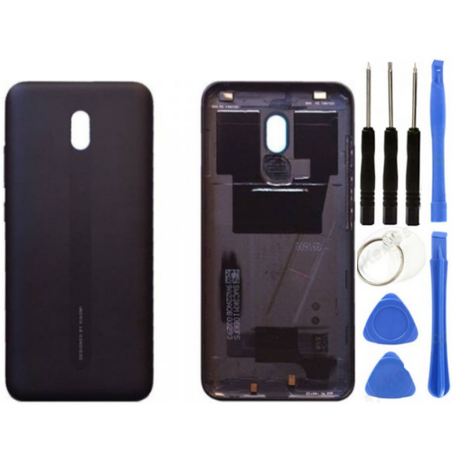 Redmi 8A Uyumlu Full Kasa Arka Pil Kapağı Siyah + Tamir Seti