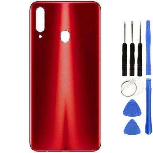 Samsung A20S SM-A207 Uyumlu Arka Pil Kapağı Kırmızı + Tamir Seti