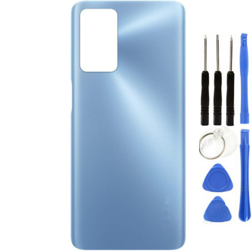 Oppo A16 Uyumlu Arka Pil Kapağı Mavi + Tamir Seti