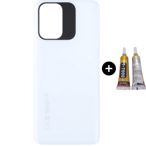 Xiaomi Poco Pocophone M5S Uyumlu Arka Pil Kapağı Beyaz + B7000