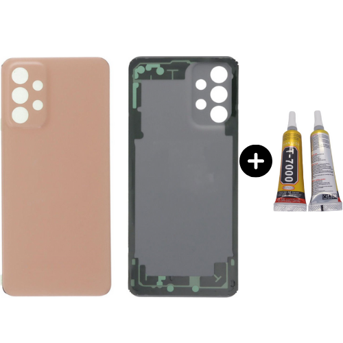 Samsung A23 SM-A235F Uyumlu Arka Pil Kapağı Pembe + B7000