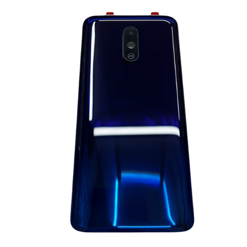 Oneplus 7 Uyumlu Arka Kapak Pil Kapağı (Kamera Camlı) Mavi