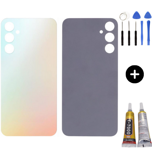 Samsung A24 SM-A245F Uyumlu Arka Pil Kapağı Beyaz + Montaj Seti